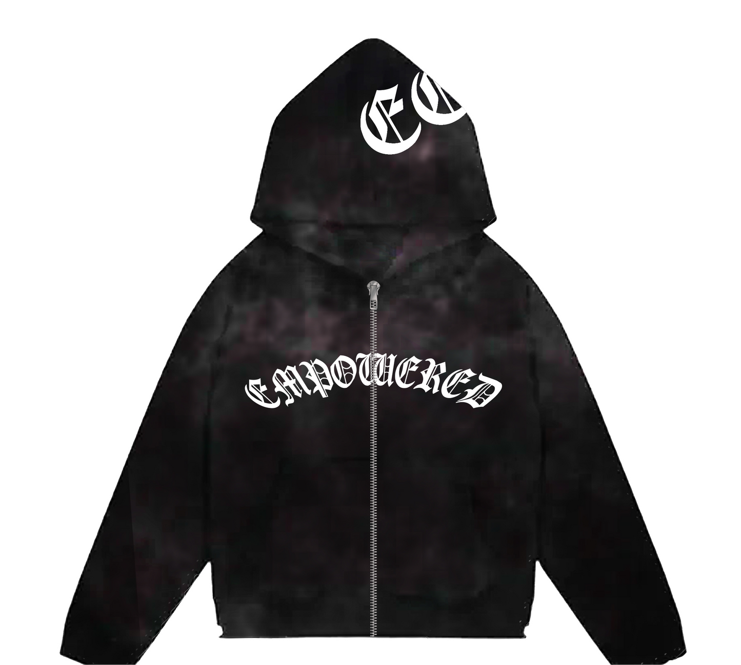 Zip up ‘Empowered’ hoodie