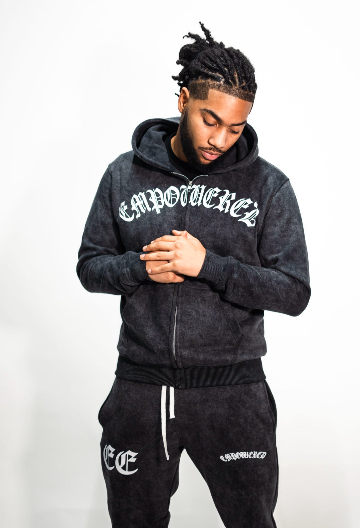 Zip up ‘Empowered’ hoodie